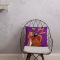 Black Love Black Couple King and Queen Square Throw Pillow