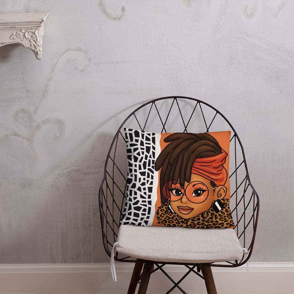 Loc'd In Lux Chic Throw Pillow