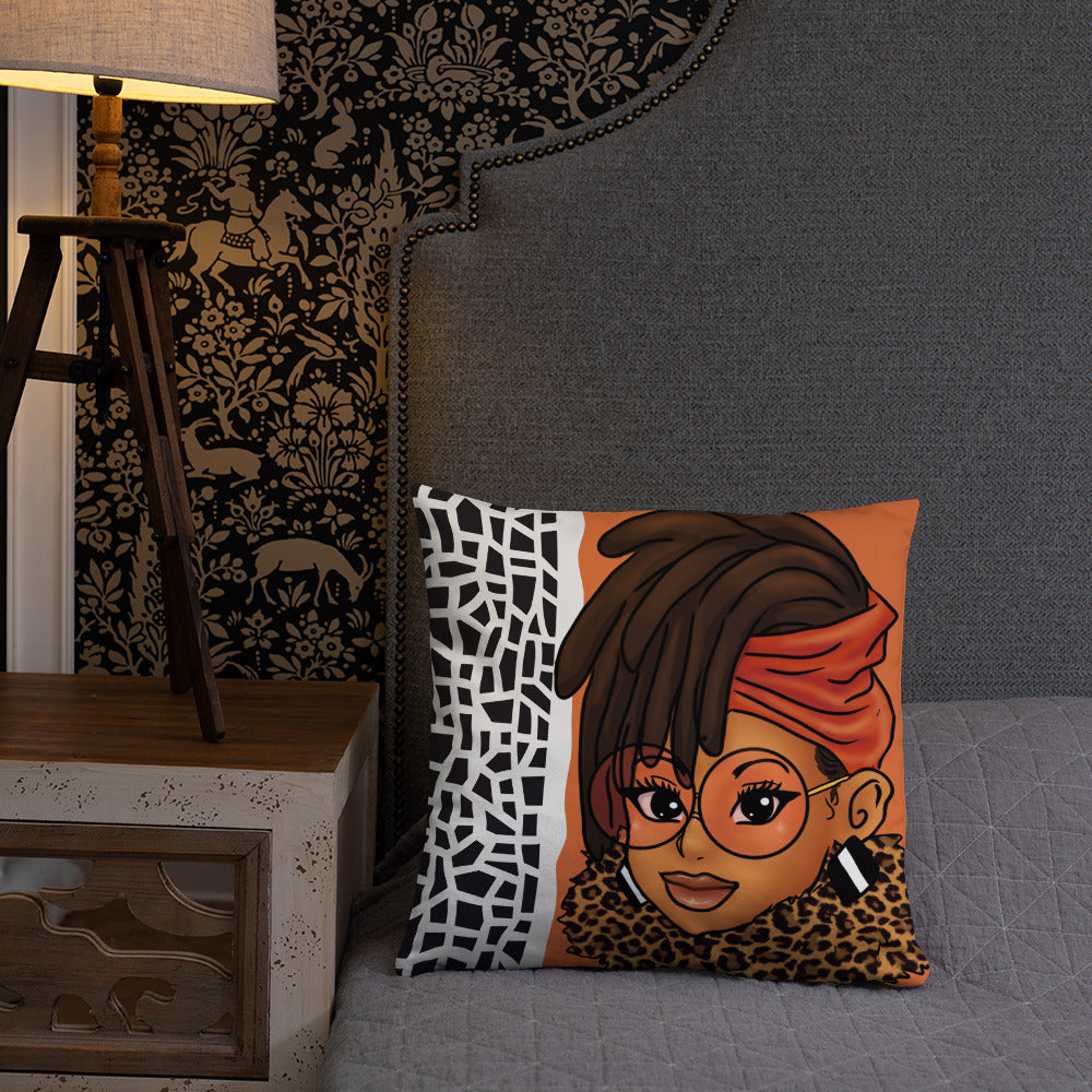 Loc'd In Lux Chic Throw Pillow