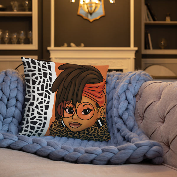 Loc'd In Lux Chic Throw Pillow