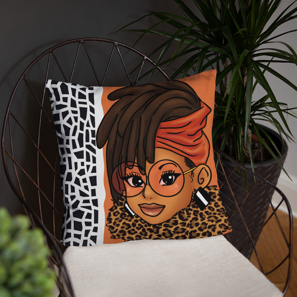 Loc'd In Lux Chic Throw Pillow