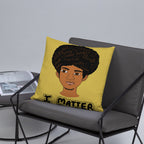 'I Matter' Black King Strong Black Man Afrocentric Assorted Colors Throw Pillow