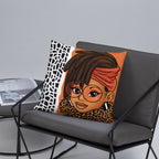 Loc'd In Lux Chic Throw Pillow