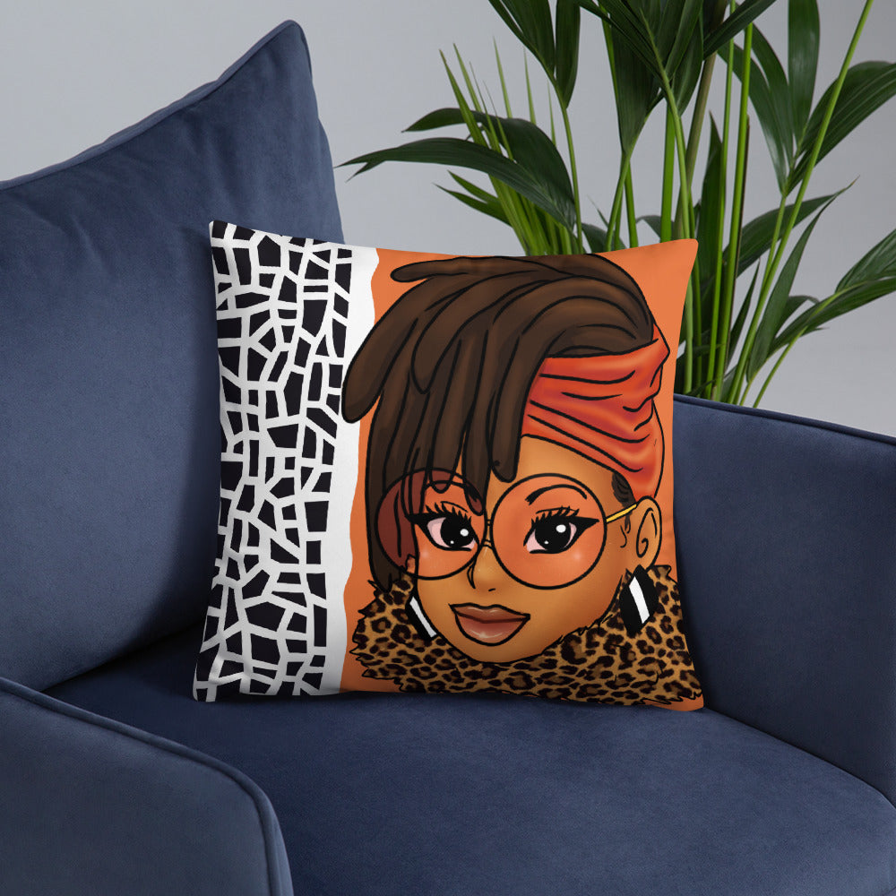 Loc'd In Lux Chic Throw Pillow