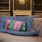 Alpha Kappa Alpha Black Greek Sorority 20" x 12" Pillow