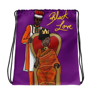 Black Love Black Couple King and Queen Shoulder Sling Bag