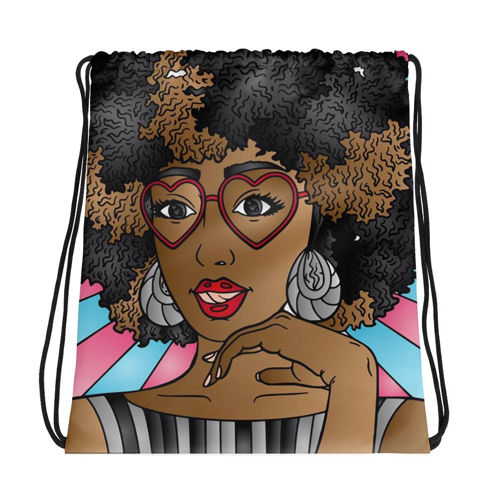 Black Girl Accessories Feisty Suzanna Unique Personalized Gym Bag