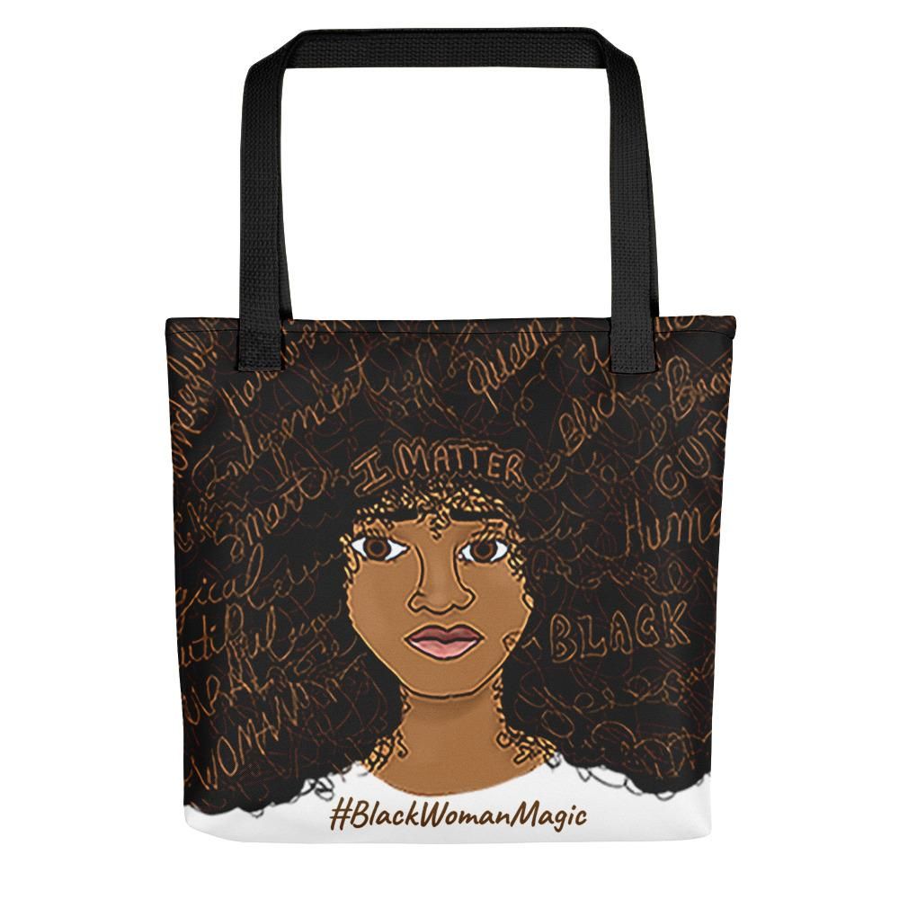 I Matter African American Black Art Afro Tote Bag