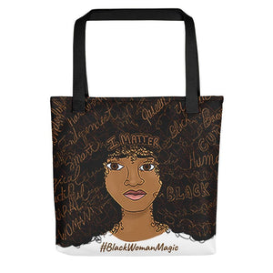 I Matter African American Black Art Afro Tote Bag