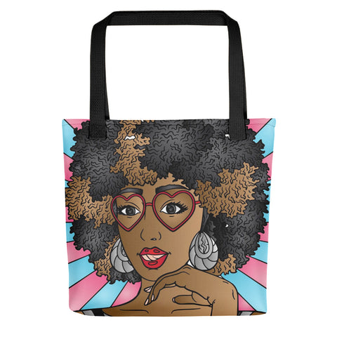 Feisty Suzanna African American Unique Black Art Tote Bag
