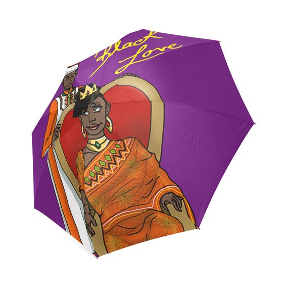 royal black love umbrella
