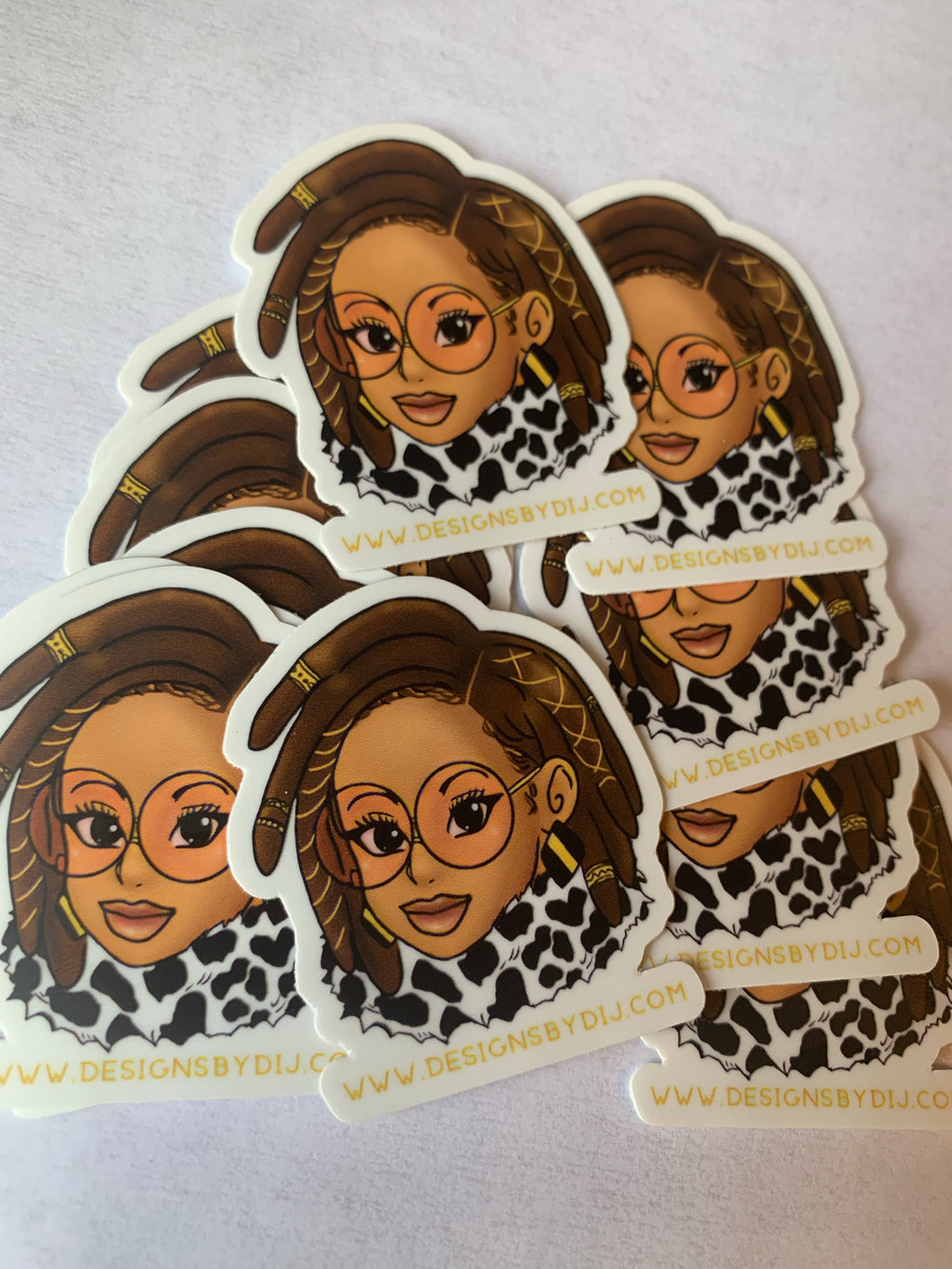 Braids And Locs African American Goddess Locs Die Cut Stickers