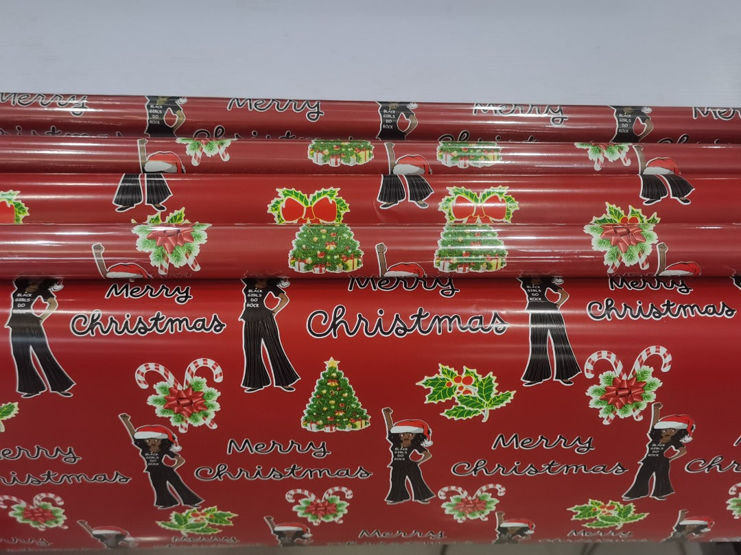 Black Girls Do Rock Holiday Gift Wrap