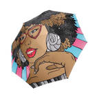 Cute Umbrella Design Feisty Suzanna Beautiful Afro Black Girl Unique Large Umbrella