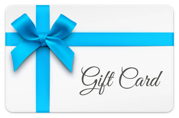 Gift Card with Blue Ribbon