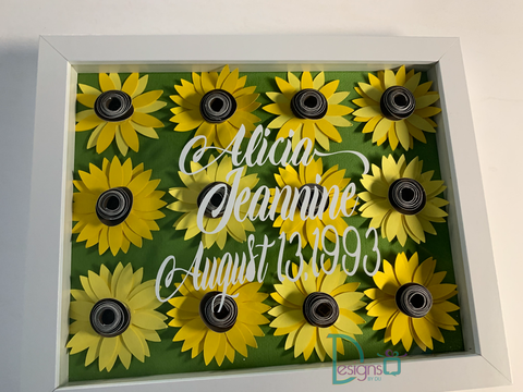 Sunflower Decor Floral Display Wall Decorations